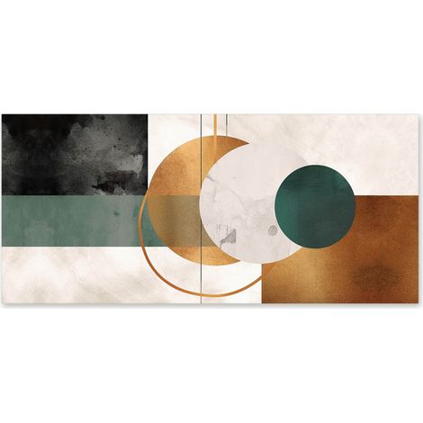 Lupia - Quadro moderno su Tela Canvas DEEP 65x143 cm MINIMALISM, Tela Cotone, Stampa, Made in Italy, Telaio in Legno, casa, soggiorno, capezzale camera da letto, hotel, ufficio (1/4)