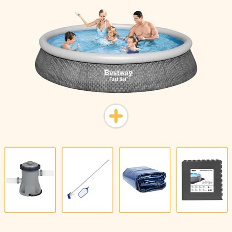 Bestway Bestway Fast Set Ronde - 396x84 cm - 5-pièces S217 (1/5)