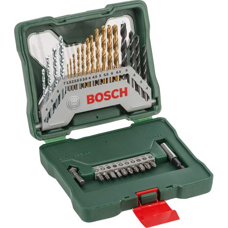 Bosch Set da 30 Pezzi di punte e bit avvitamento in titanio X-Line (per legno, pietra e metallo, accessori trapano) (1/4)