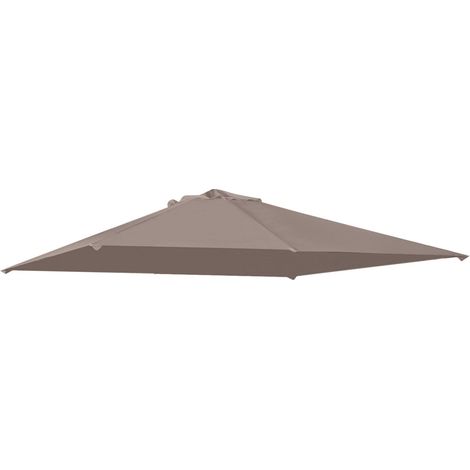Pavillondach, Ersatzdach Für Pavillon, Pavillonabdeckung, Sonnenschutz Polyester, Beige, 2,98 X 2,95 M