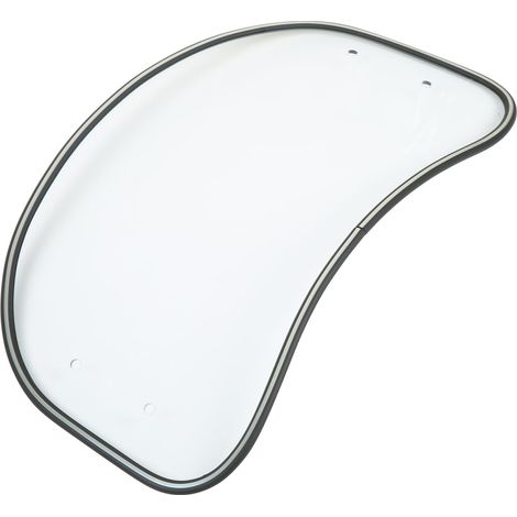 Ovale Motorrad-Windschutzscheibe, transparenter Luftabweiser, Avantgarde, universeller Schutz, klare Windschutzscheibe (1/5)