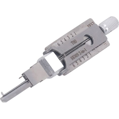 2-in-1-Dekodierwerkzeugset mit Haken und Spitzhacke, Handdecoder aus Edelstahl für den zivilen und professionellen Einsatz, SS305 (1/5)