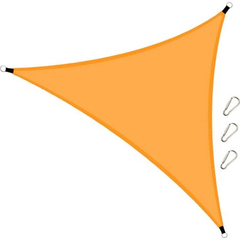 [Bache de Voile] [Triangle 210T Polyester] Bache anti-UV, imperméable PU2000, 600 cm, toile lourde pour jardin patio camping (1/4)
