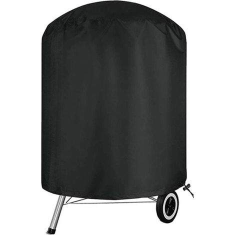Housse Barbecue Exterieur Rond, Bâche de Protection BBQ Couverture Anti-UV/Anti-l'eau,210D Oxford, Ø70 x 70 cm, Housse Convient la Plupart des Grills (1/4)