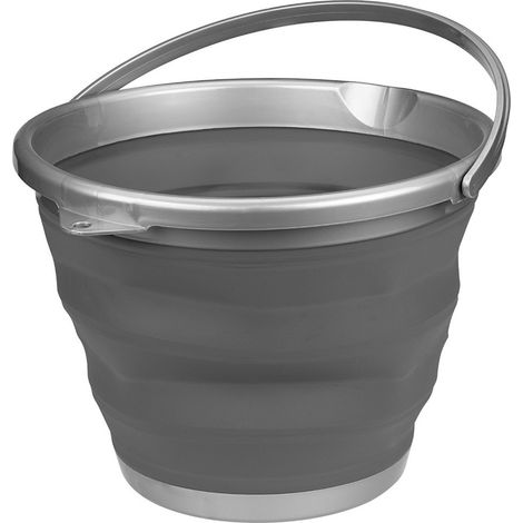 Cubo plegable de 10 litros - Antracita (1/5)