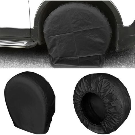 Set di 4 copriruota di scorta con protezione UV e impermeabile (nero) (1/5)
