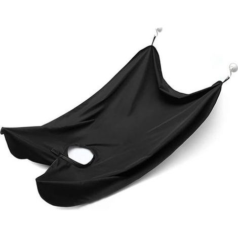 Bartschürze. Bart-Lätzchen. Barthaarfänger mit Saugnäpfen. Antihaftbeschichtete Pflegeprodukte für Männer. Bart-Lätzchen mit Saugnäpfen für Männer (1/5)