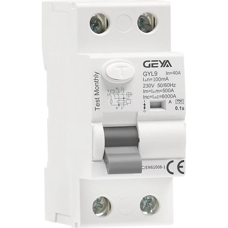 Électromagnétique Disjoncteur de courant résiduel type A ELCB RCD RCCB (2P-40A-100mA) (1/5)