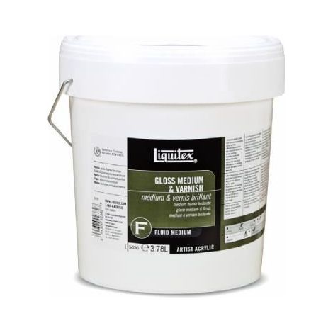 Médium et vernis brillant - Marque - Modèle - Volume professionnel - Brillant - 5 l