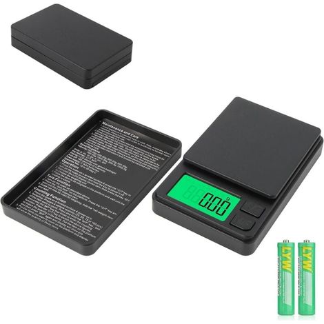 YMYNY Balance Précision 500g/0.01g, Mini Balance de Précision pour Bijoux, Balance Numérique Portable avec Affichage LCD et Fonction de Tare, Multifonction Utilisée pour Bijoux, Café