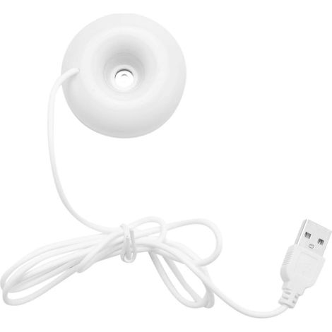 Weißer Donut-Luftbefeuchter, USB-Büro-Desktop-Mini-Luftbefeuchter, tragbarer Luftreiniger, Weiß (1/5)