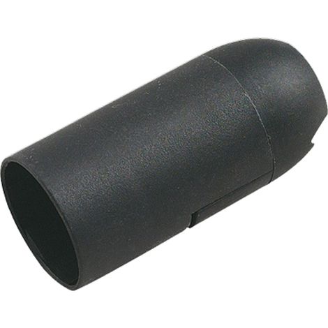 Portalamparas rosca Edison E14 liso negro