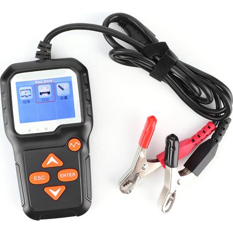 Testeur de batterie automatique KW650 6V-12V pour motos et automobiles - Analyseur numérique (1/5)