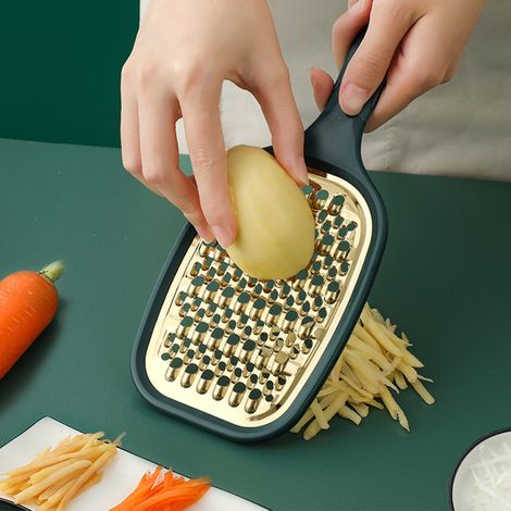 Râpe manuelle multifonctionnelle, élégante et portable, avec lame en acier inoxydable, idéale pour râper pommes de terre, carottes et fromage. (1/5)