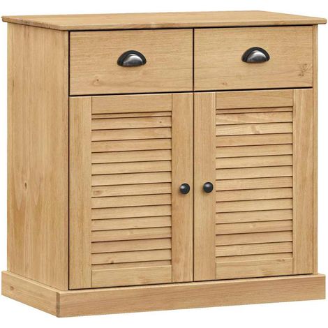 Sideboard/Anrichte/Buffet mit Schubladen VIGO 78x40x75 cm Massivholz Kiefer LXWW680398 (1/5)
