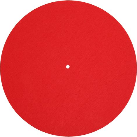 Tapis de platine vinyle antidérapant en feutre doux, réduction des vibrations et élimination de l'électricité statique pour disques (1/5)