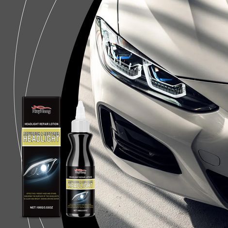 Crème d'entretien pour phares de voiture, soin des rayures, réparation, polissage, restauration et rehausseur de brillance pour phares de voiture -- 100 g -- DTEKGAZ (1/5)