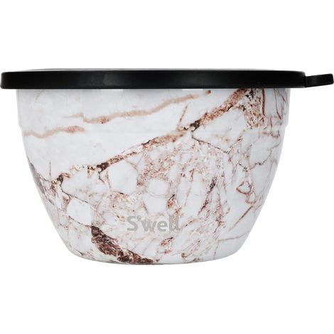 Saladier set, Or Calacatta, 1.9L - Boîte à salade avec récipient à condiments et plateau amovible - Anti-fuite et lavable au lave-vaisselle (1/5)