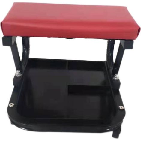 Établi roulant d'atelier avec plateau à outils, grande capacité, construction robuste, tabouret/siège d'atelier confortable (1/5)