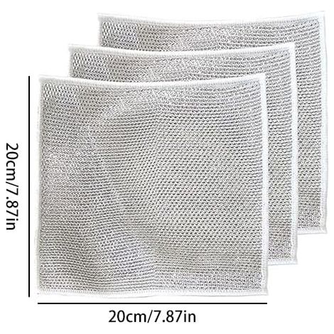 Chiffon de nettoyage, 2 unité, lot de 1, Jaune, 66 x 43 cm (1/3)