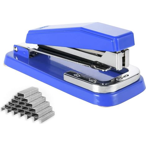 Agrafeuse Rotative - Capacité 20 Feuilles - Profondeur de Gorge 54 mm - Compatible Agrafes 26/6 et 24/6 - Pour Bureau et Administration (1/5)
