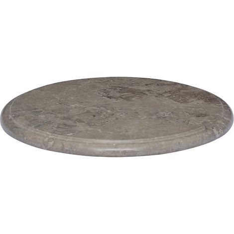 Maison Exclusive - Piano per Tavolo Grigio Ø40x2,5 cm in Marmo (1/5)