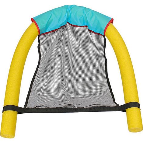 Fauteuil flottant, frite de piscine et chaise longue — Jouet de piscine polyvalent pour adultes et enfants — 75 mm × 1500 mm — Jaune (1/4)