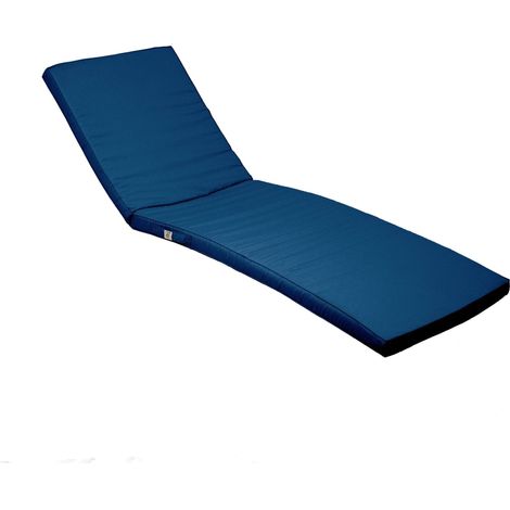 Coussin bain de soleil déhoussable 185x60x5cm – Tissu polyester oxford imperméable – Anti-UV grade 5 – Confort mousse 24kg/m3 (1/5)