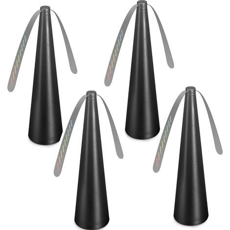 Set mit 4 tragbaren Fliegenventilatoren, Mückenschutzventilatoren, Mückenschutz-Tischventilatoren, schwarz (1/5)