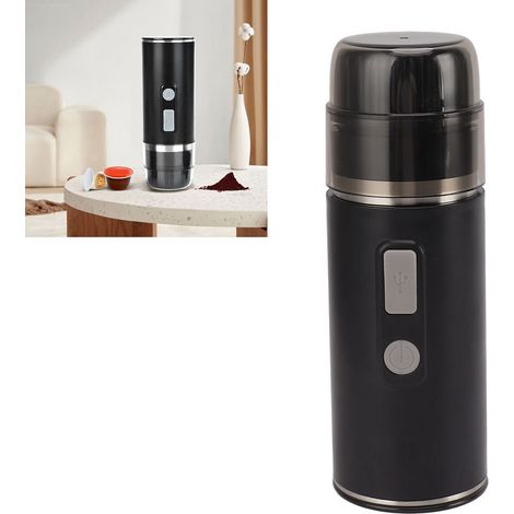 Tragbare Kapselkaffeemaschine, kabellose, tragbare elektrische Espressomaschine mit Hochvoltanschluss, Kaffeemaschine für Kapseln und gemahlenen Kaffee (1/5)