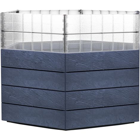 GARANTIA ERGO letto rialzato Turbo L 75 Stone, incl. sistema di risparmio idrico FLORA