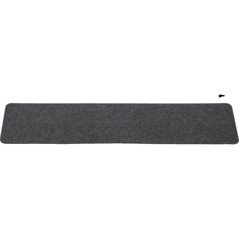 Tapis de marche d'escalier, antidérapants, réduisant le bruit, gris (1/2)