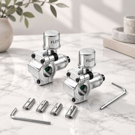 Kit 2 Valves Perçage Réfrigérateur BPV-31 + 2 Clés + 4 Adaptateurs Laiton pour Tuyaux 6,35mm 5/16" 3/8" (1/5)