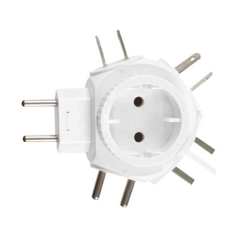 ADAPTADOR MULTIPLE 3212 BLANCO (D) - AMIG