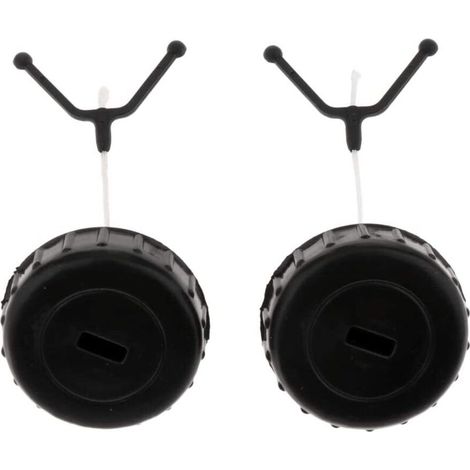 2pcs Bouchons Réservoir de Carburant pour Tronçonneuse Tondeuse à Gazon et Taille-haie pour à Chaîne 017 018 MS170 (1/5)