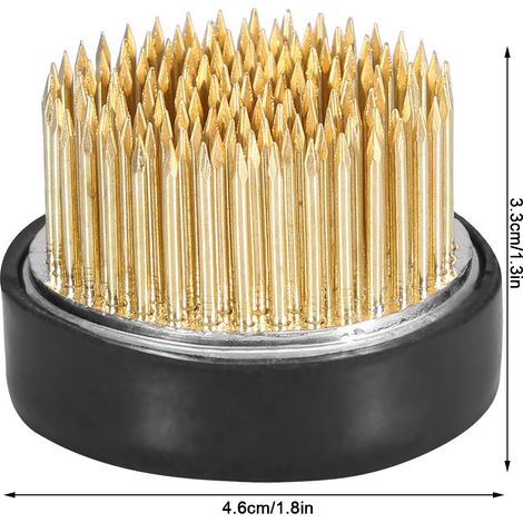 Porte-Fleurs Ikebana Kenzan Fixateur à Fleurs Rond pour Arrangements Décoratifs, Diamètre 4,6 cm avec Base Épaisse et Coussin de Protection (1/5)