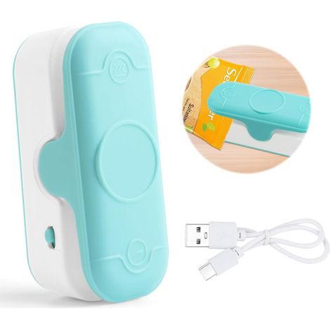 Mini scelleuse thermique USB pour sachets de pain et de snacks, pour une utilisation domestique, la pâtisserie et l'organisation de la cuisine.-AquaForge (1/5)