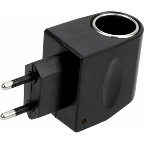220V to 12V Car Power Converter, AC/DC Inverter Cigarette Lighter Adapter for Electric Cars, Vans and Trucks, Compliant with European Regulations