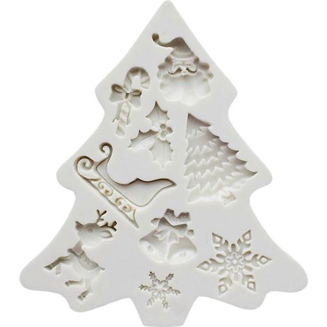 Moule en silicone pour pâtisserie de Noël, moule à cupcakes, gâteaux et muffins au chocolat à faire soi-même (1/5)