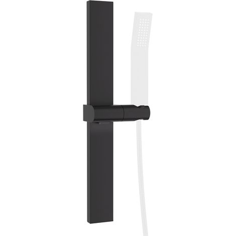Detbom – Barre de douche sans perçage 43 cm – Alliage d'aluminium léger – Adhésif puissant 3M – Support de douche tournant 120° – Capacité 5 kg