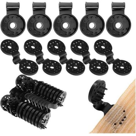 Clips de fixation pour bâche - Blanc - Lot de 50 - Matériau ABS - Traités Anti-UV (1/4)