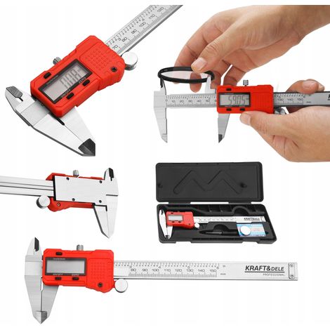 Calibrador electrónico digital LCD 0-150 mm Kraft&Dele (1/5)
