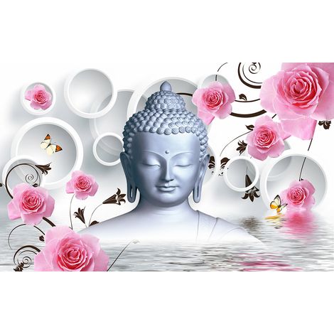 Papier peint panoramique - ZEN - Bouddha - 130 cm x 81 cm (1/2)