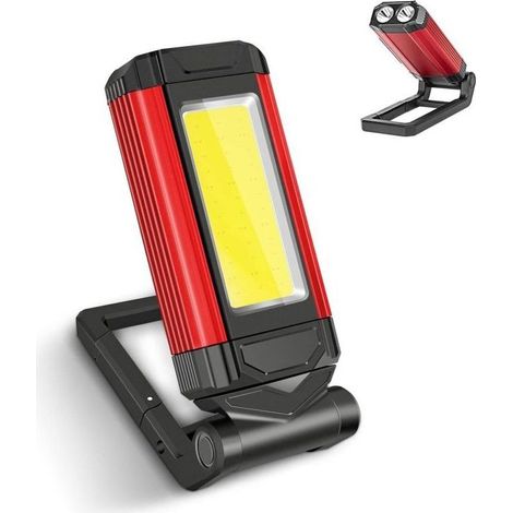 Lampe Torche LED Rechargeable Étanche IPX6 Lumière Rouge et Aimant Poche Parfaite pour Camping Réparation KZQ (1/5)
