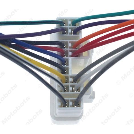 Female connector for Isuzu D-MAX car audio CD player tail wire power speaker wire modification (1/4)