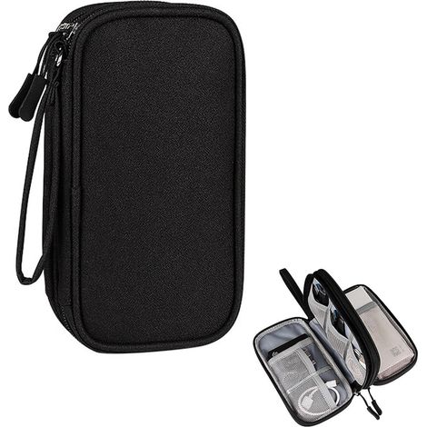 Sac de Rangement Câble Organisateur Accessoires Electronique Pochette Câble de Voyage USB Câbles Sac de Cable Organizer Portable pour Accessoires Câble de Charge de Téléphone Portable Range Cable (1/5)