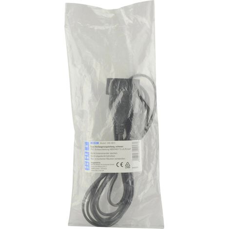 Unitec Verlängerungskabel Innen 3 Meter H03VVH2-F, 2x0,75, Flachstecker Verlängerungskabel