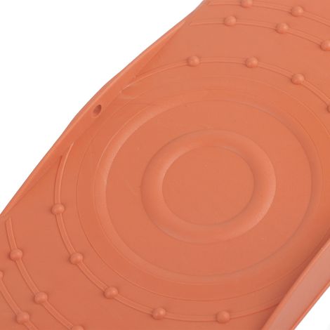 Disque de massage vibrant pour taille et hanches, équipement fitness silencieux pour affiner la silhouette, disque de rotation orange. (1/3)