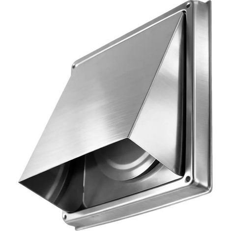 Grille de protection contre les intempéries 150 mm en acier inoxydable,pour l'extérieur et l'intérieur (1/5)