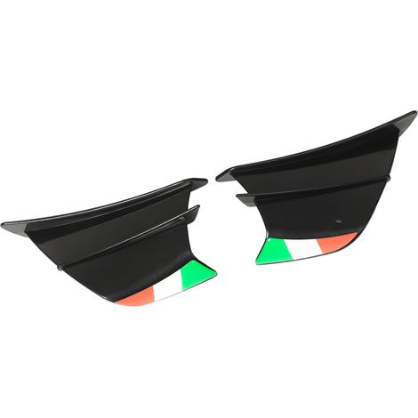 Ailerons latéraux de moto (2 pièces) compatibles avec NINJA 400, 250, Z900 et Z1000 (noir) (1/5)